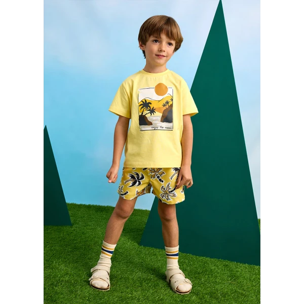MAYORAL SWIMSUIT BERMUDA SHORTS YELLOW 