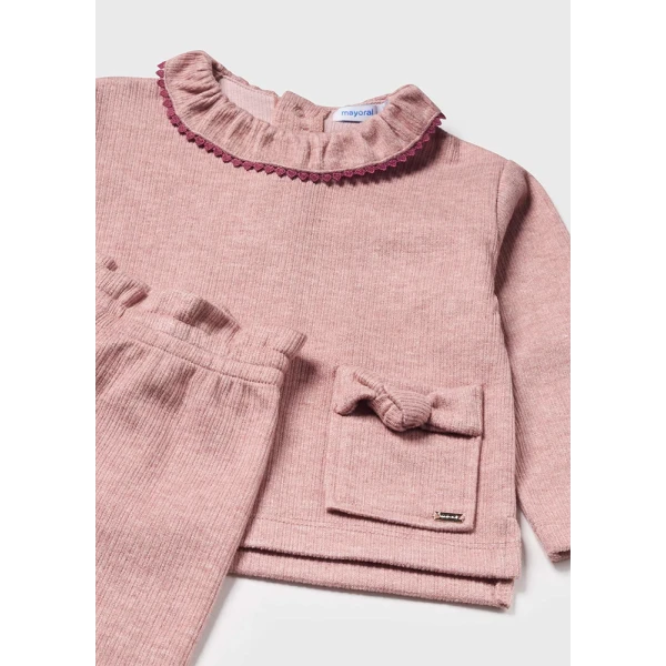 MAYORAL SET TROUSERS LONG PINK DARK