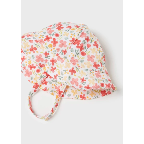 MAYORAL SET SWIMSUIT WITH HAT LIGHT SALMON