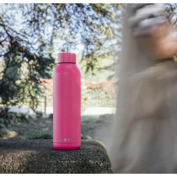 QUOKKA STAINLESS STEEL ΘΕΡΜΟΣ SOLID 630ml RASPBERRY PINK