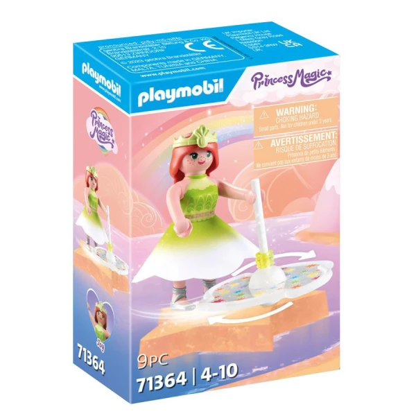 PLAYMOBIL PRINCESS MAGIC RAINBOW SPINNING TOP WITH PRINCESS