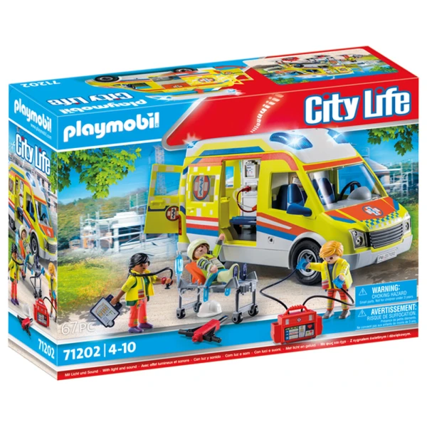 PLAYMOBIL CITY LIFE AMBULANCE WITH RESCUERS