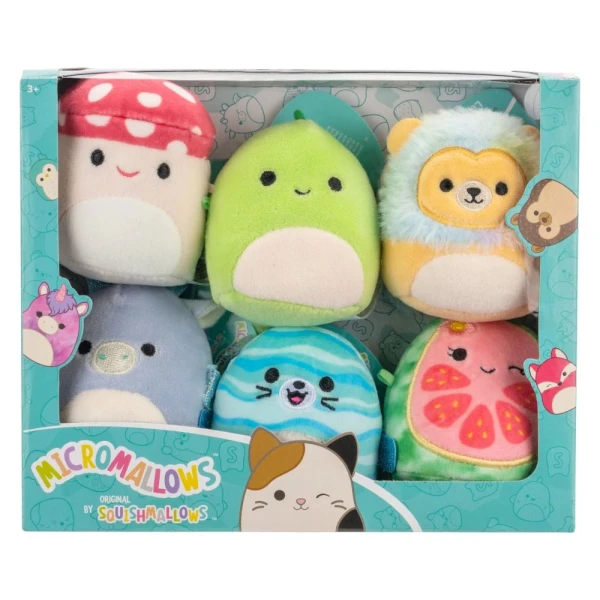 MICROMALLOWS - ΣΕΤ 6 τεμ. ΛΟΥΤΡΙΝΑ 6εκ. SQUISHMALLOWS