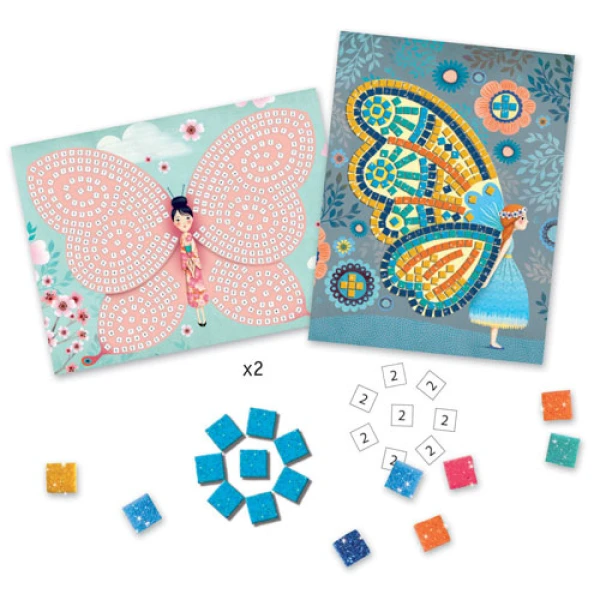 DJECO MOSAIC CONSTRUCTION GLITTER BUTTERFLY