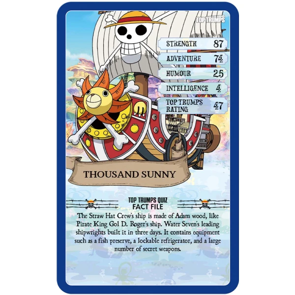 WINNING MOVES TOP TRUMPS SPECIALS CARD GAME ONE PIECE