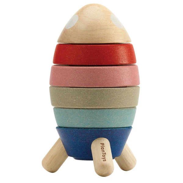 PLAN TOYS WOODEN SORTING ROCKET