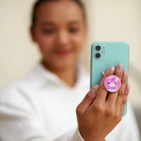 SQUISHMALLOWS UNIVERSAL PHONE GRIP & ΒΑΣΗ ΣΤΗΡΙΞΗΣ - LOLA THE UNICORN