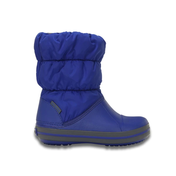 CROCS WINTER PUFF BOOT KIDS CERULEAN BLUE/LIGHT GREY 