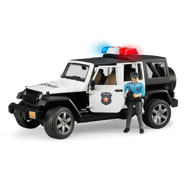 BRUDER 4-WHEEL WRAMGLER WITH POLICEMAN