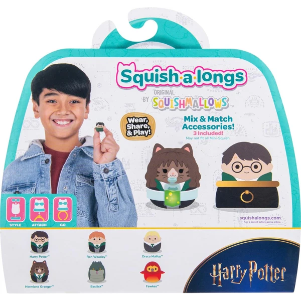 SQUISH-A-LONGS HARRY POTTER SET 6 pcs FIGURES & ACCESSORIES