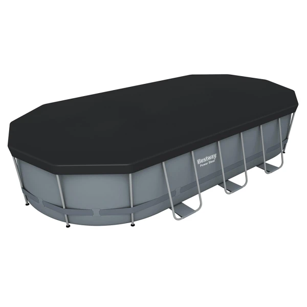 BESTWAY OVAL FAMILY POOL 549X274X122 cm SET POWER STEEL