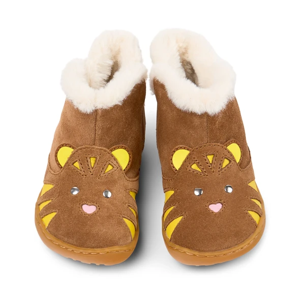 CAMPER KIDS SLIPPERS GOBI PATH BROWN