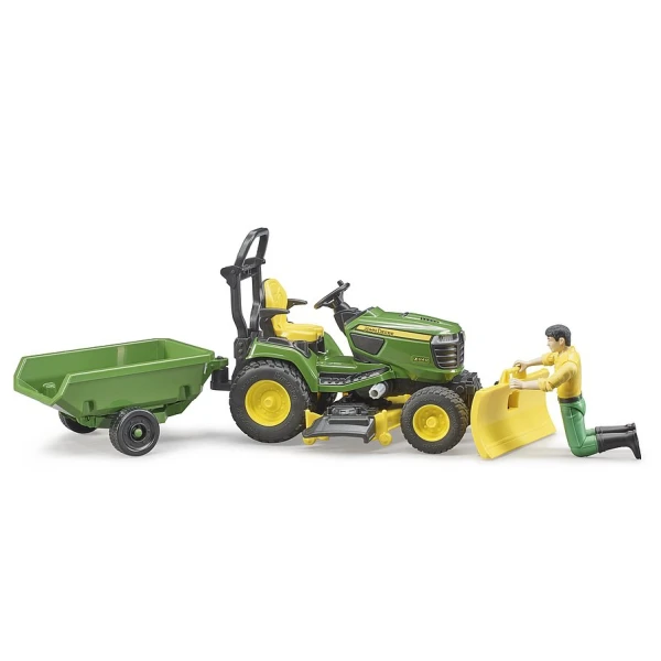 BRUDER ΤΡΑΚΤΕΡΑΚΙ ΓΙΑ ΓΚΑΖΟΝ JOHN DEERE ΜΕ ΚΗΠΟΥΡΟ ΚΑΙ ΤΡΕΪΛΕΡ