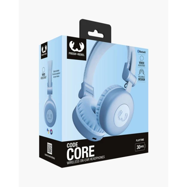 FRESH n REBEL CODE CORE-ON-EAR HEADPHONES VIVID BLUE