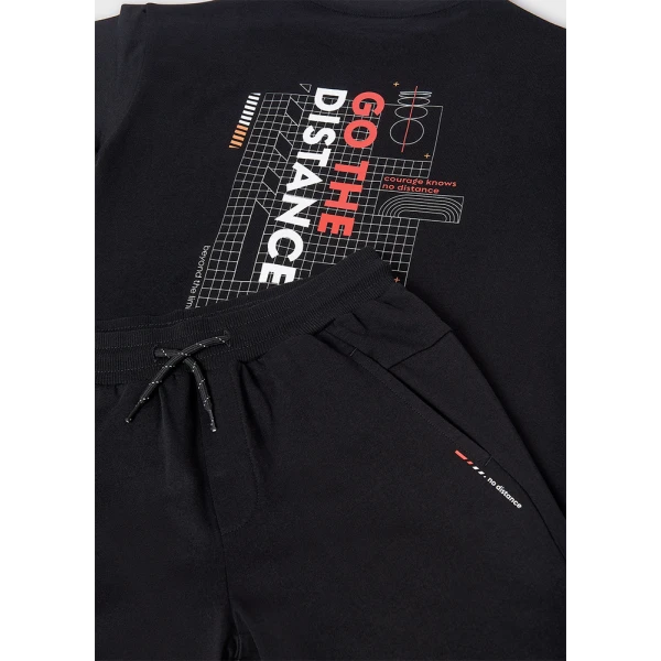 MAYORAL SET COTTON GO THE DISTANCE BLACK 