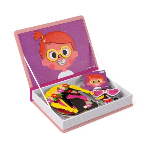 JANOD MAGNETIC BOOK GIRLS FUNNY FACES