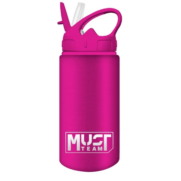 MUST ΠΑΓΟΥΡΙ ΑΛΟΥΜΙΝΙΟΥ 500ml 7X19.5 εκ. ΜΕ ΚΑΛΑΜΑΚΙ ΣΚΟΥΡΟ ΡΟΖ