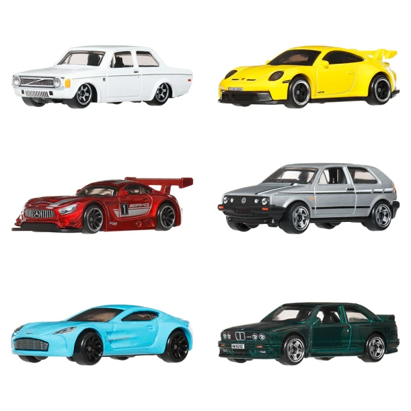 HOT WHEELS MINI CARS EURO STYLE  SET OF 6
