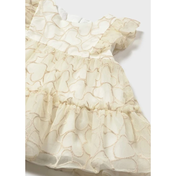 MAYORAL DRESS TULLE WHEAT 