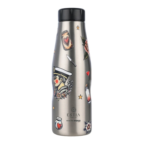 ESTIA HOME ART ΘΕΡΜΟΣ ΤΑΞΙΔΙΟΥ 500ml - OLD SCHOOL INK