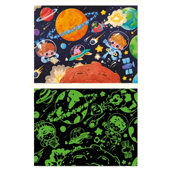 GLOW IN THE DARK ΠΑΖΛ 96 τεμ. THE NEW MYSTERIOUS PLANET