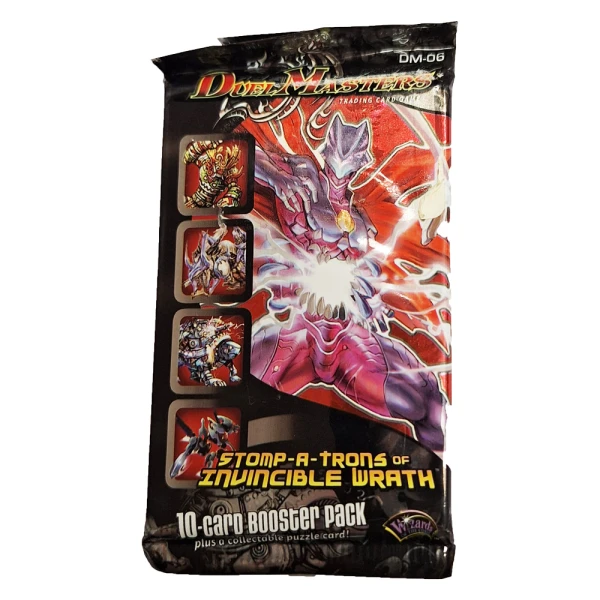DUEL MASTERS CARD GAME STOMP-A-TRONS INVINCIBLE WRATH BOOSTER