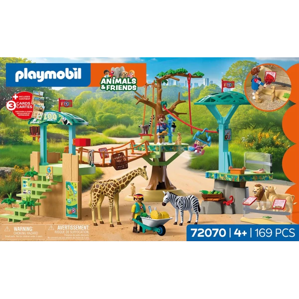 PLAYMOBIL ANIMALS & FRIENDS  ZOO WILDERNESS CLIMBING PARK