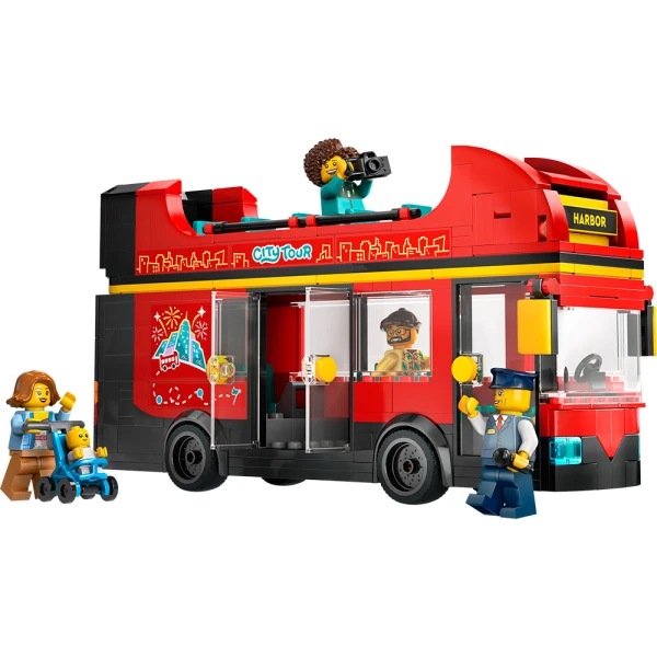 LEGO® CITY ΚΟΚΚΙΝΟ ΔΙΩΡΟΦΟ ΛΕΩΦΟΡΕΙΟ ΞΕΝΑΓΗΣΗΣ