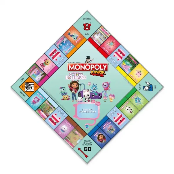 WINNING MOVES ΕΠΙΤΡΑΠΕΖΙΟ ΠΑΙΧΝΙΔΙ MONOPOLY JUNIOR GABBY\'S DOLLHOUSE