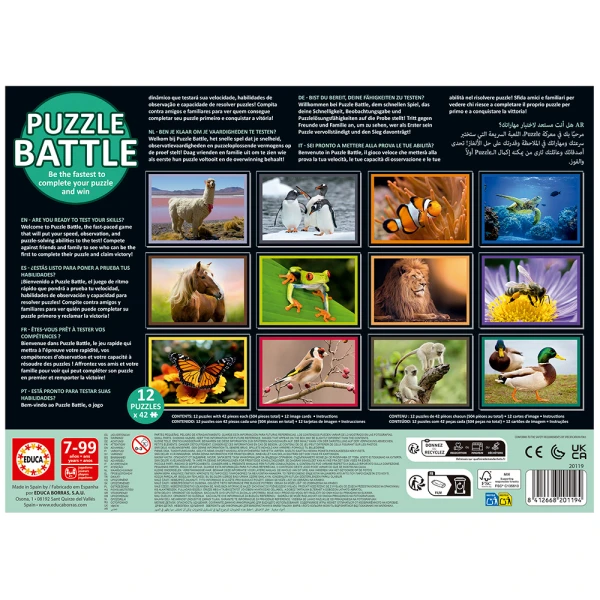 EDUCA PUZZLE 504 pcs NATURA PUZZLE BATTLE