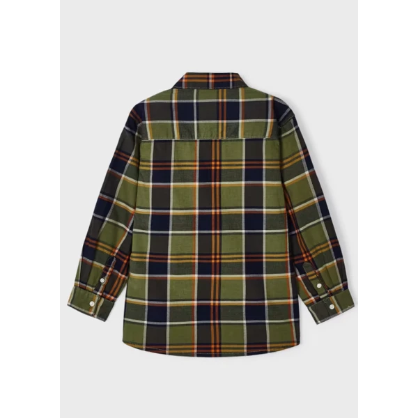 MAYORAL SHIRT LONG SLEEVES CHECKED KHAKI