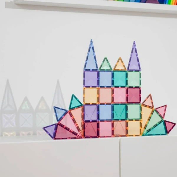 CONNETIX MAGNETIC TILES PASTEL MINI PACK 32 pcs