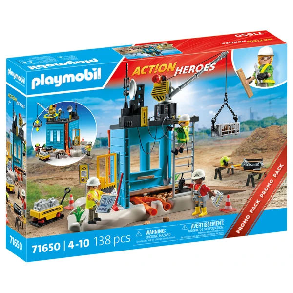 PLAYMOBIL ACTION HEROES CONSTRUCTION SITE