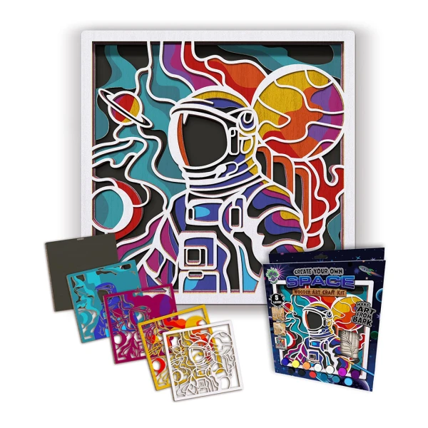 SPLAT PLANET WOODEN 3D PAINT KIT SPACE