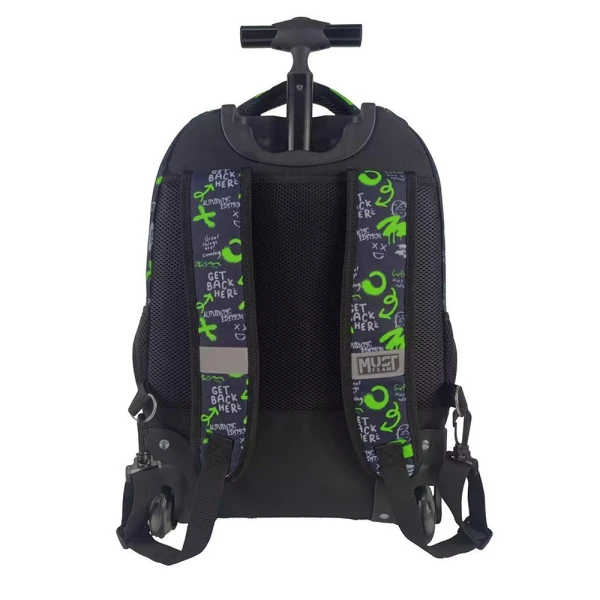 MUST TEAM ΤΣΑΝΤΑ TROLLEY ΔΗΜΟΤΙΚΟΥ 31X22X45 εκ. 3 ΘΗΚΕΣ GET BACK HERE