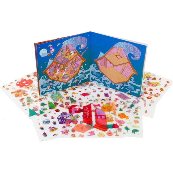 BOOK WITH STICKERS COSY STICKER WORLDS - MAGICAL WHIMSY