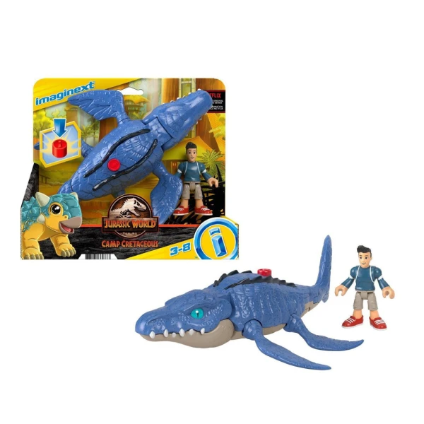IMAGINEXT JURASSIC WORLD DINOSAUR AND FIGURE - 4 DESIGNS