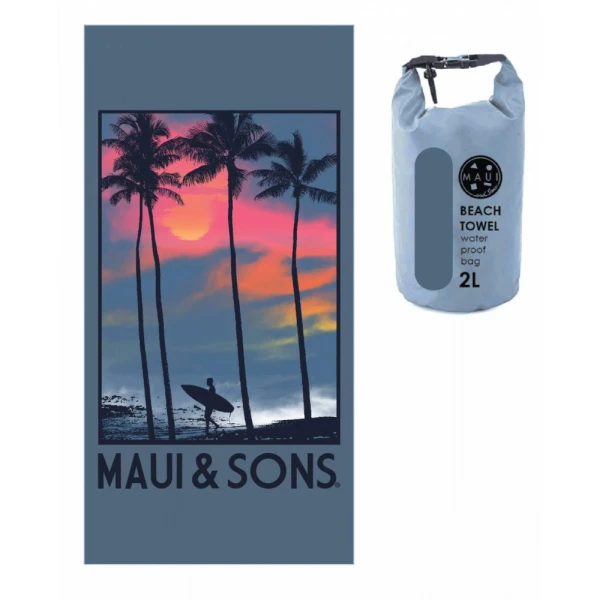 ΠΕΤΣΕΤΑ ΘΑΛΑΣΣΗΣ MICROFIBER MAUI & SONS 90X180 εκ. PALM TREES