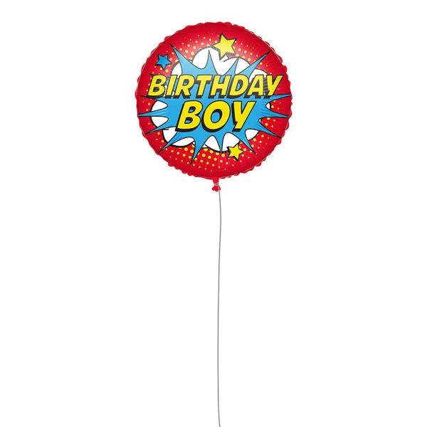 BALLOON HAPPY BIRTHDAY SUPERHERO FOIL 46 cm