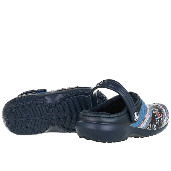 CROCS CLASSIC PRINTED LINED CLOG K NAVY