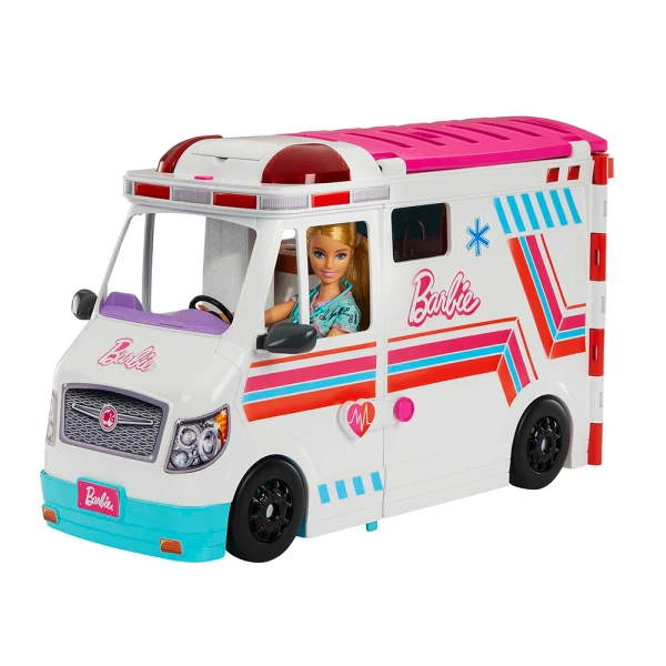 BARBIE ΝΕΟ ΚΙΝΗΤΟ ΙΑΤΡΕΙΟ - ΑΣΘΕΝΟΦΟΡΟ