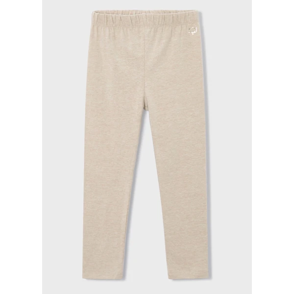 MAYORAL LEGGINGS COTTON ELASTIC BASIC DARK BEIGE