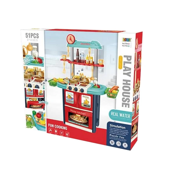 KITCHEN WITH 51 pcs SOUNDS AND LIGHTS - BLUE