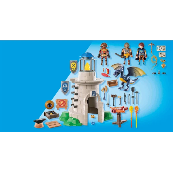 PLAYMOBIL NOVELMORE ΠΥΡΓΟΣ ΙΠΠΟΤΩΝ ΜΕ ΔΡΑΚΟ ΚΑΙ ΣΙΔΗΡΟΥΡΓΟ