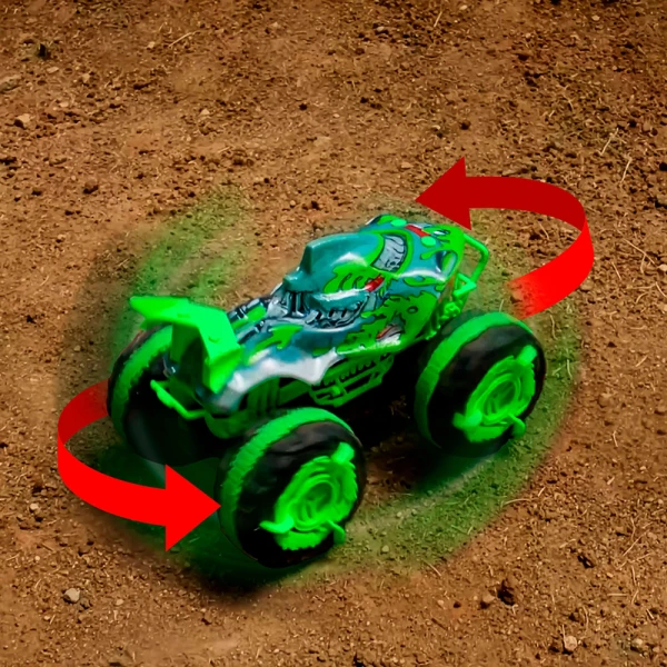 HOT WHEELS MONSTER TRUCKS MEGA REX ΤΗΛΕΚΑΤΕΥΘΥΝΟΜΕΝΟ ΠΟΥ ΣΚΑΡΦΑΛΩΝΕΙ & ΚΟΛΥΜΠΑΕΙ