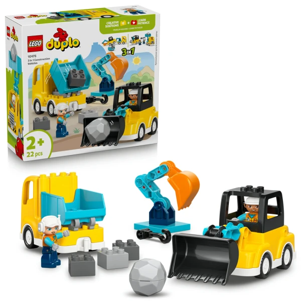 LEGO® DUPLO® TOWN 3 IN 1 CONSTRUCTION VEHICLES