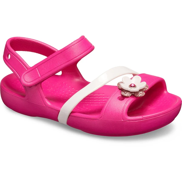 CROCS LINA CHARM SANDAL K CANDY PINK