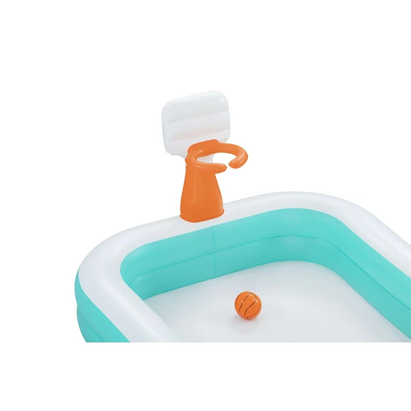 BESTWAY POOL WITH BASKETBALL HOOP 251Χ168Χ102 cm DUNK N\' SPLASH