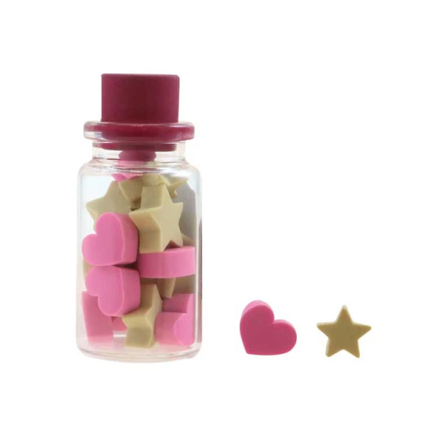 GORJUSS SANTORO MINI ERASERS IN BOTTLE LITTLE WINGS