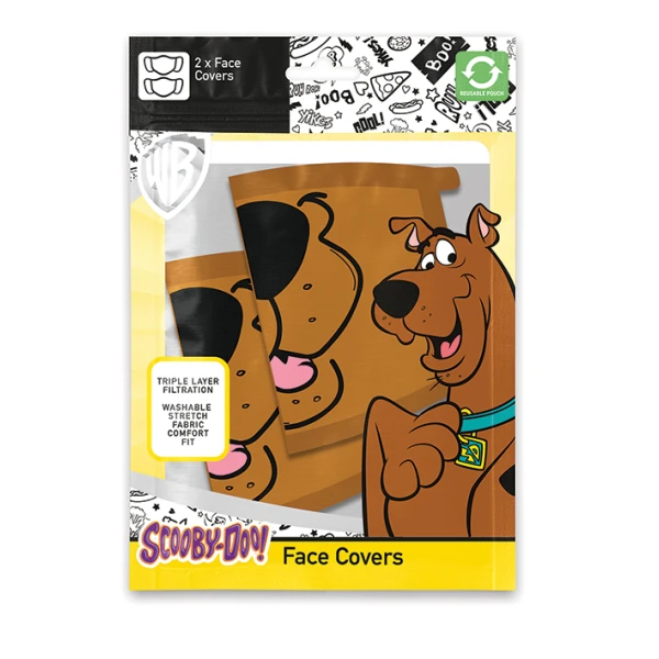FABRIC MASK SCOOBY DOO MOUTH 2 pcs